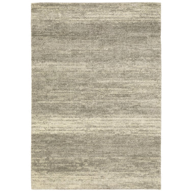 Oriental Weavers Astor Grey 5572E Gray and Beige Compact Bedroom Accent Modern Area Rug - 3'10" x 5'5"