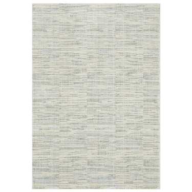 Oriental Weavers Atlas 3723U Ivory and Blue Hallway Runner Polypropylene Blend Runner Rug - 2'6" x 12'