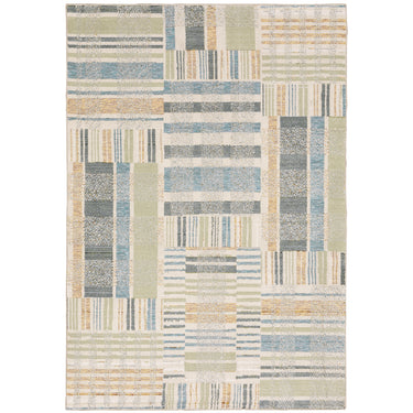 Oriental Weavers Atlas 752E0 Blue and Green Small Entryway Accent Geometric Area Rug - 1'10" x 3'2"