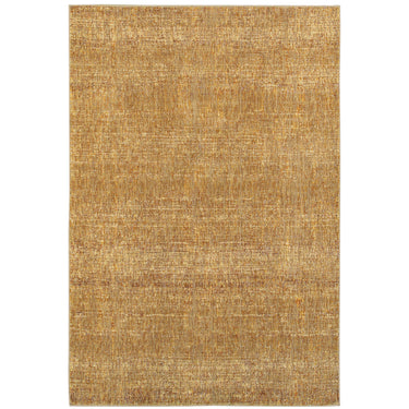 Oriental Weavers Atlas 8033R Gold and Multi Medium Living Room Rug Polypropylene Blend Area Rug 5'3" x 7'3" β full overhead view of the rug