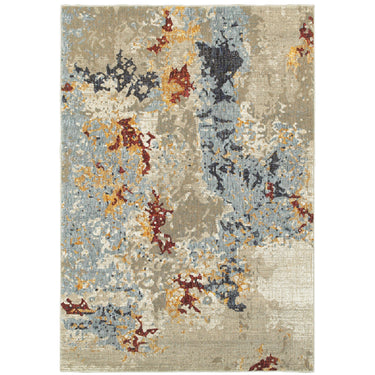 Oriental Weavers Evolution 8043K Beige/Blue Area Rug - 8'6" x 11'7"