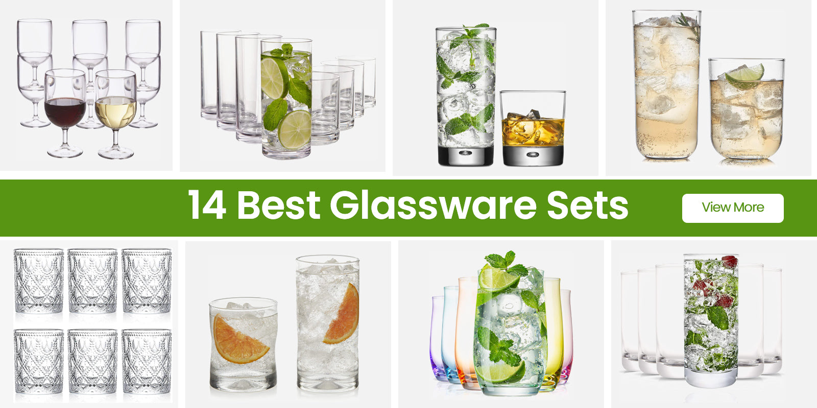 15 Best Colorful Glassware Sets of 2023