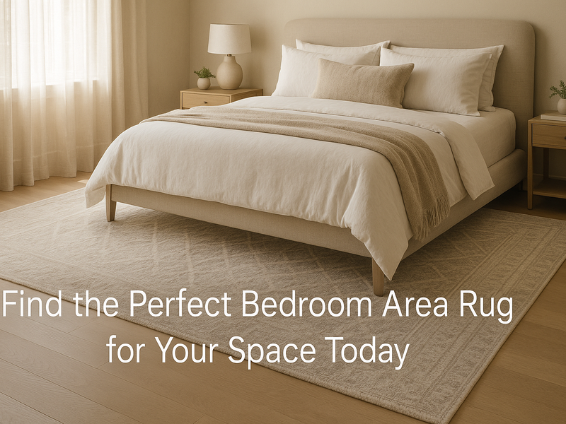 Find the perfect bedroom area rug to match your space and style – soft, elegant, and modern design