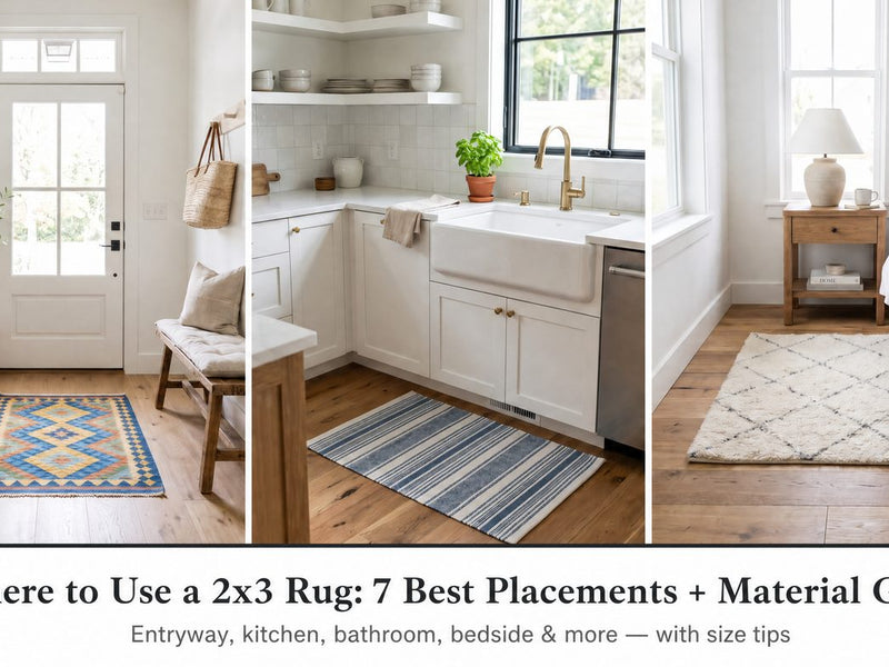 Where to use a 2x3 rug - 7 best placements and material guide