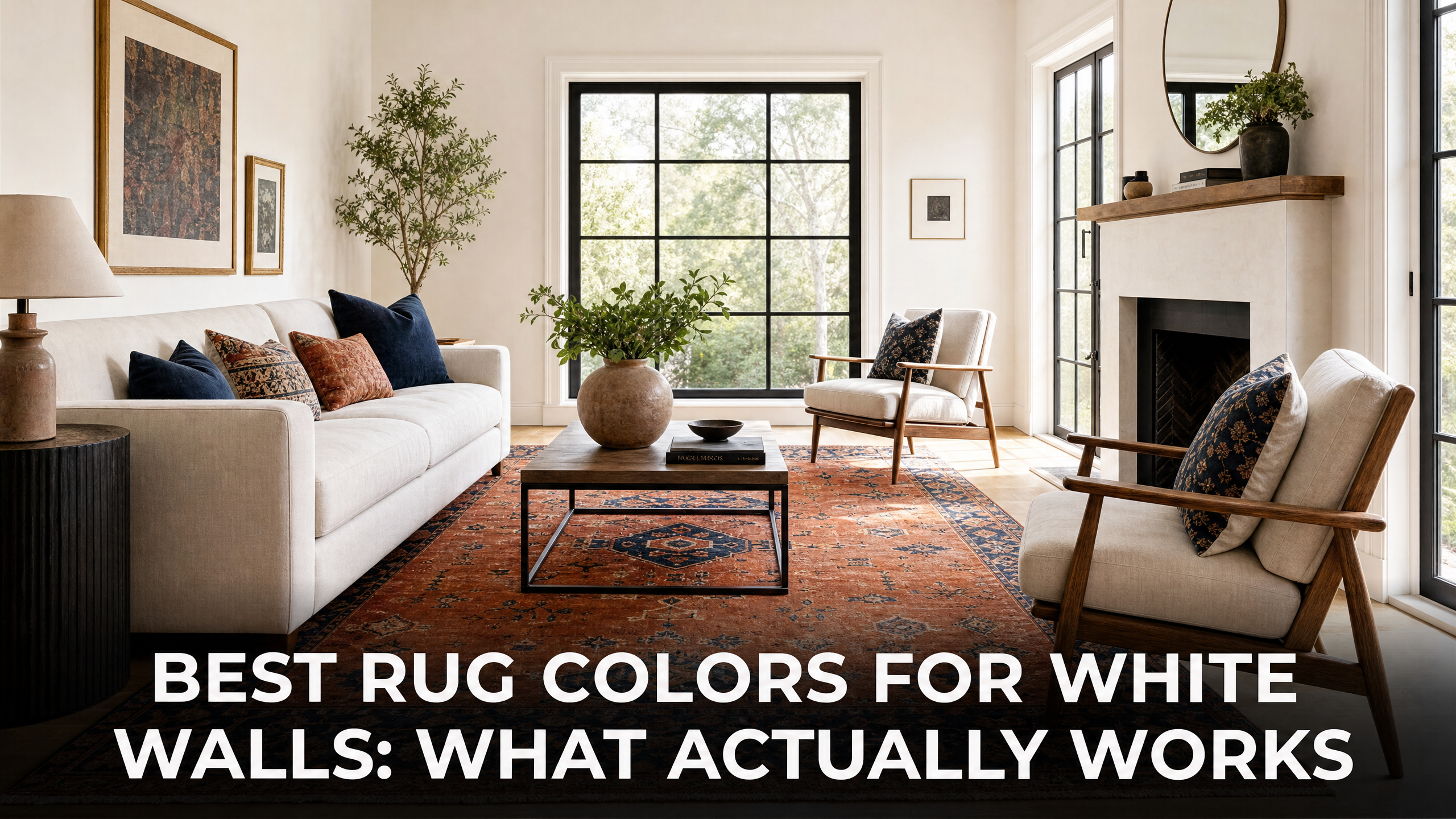 Best Rug Colors for White Walls: What Actually Works