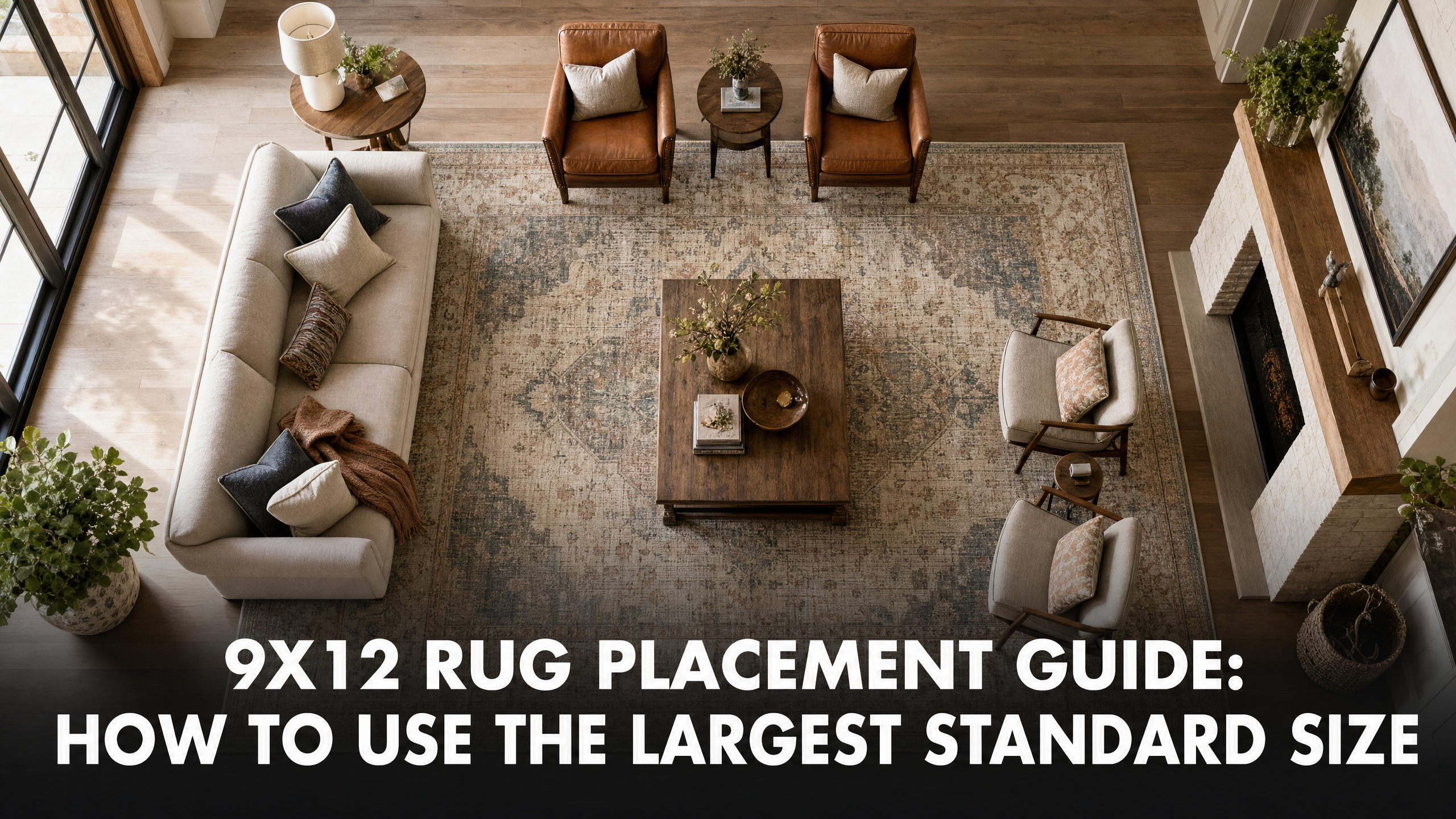 9x12 Rug Placement Guide: How to Use the Largest Standard Rug Size