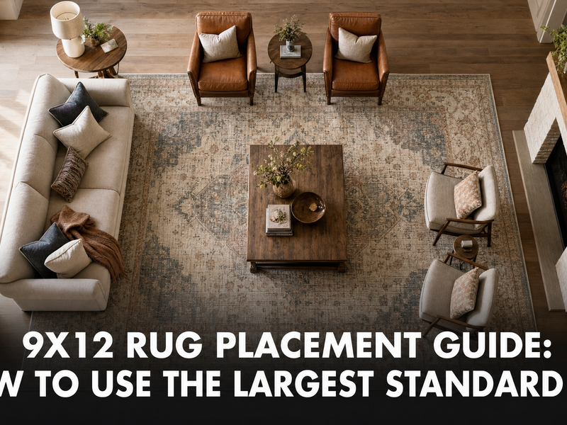 9x12 Rug Placement Guide: How to Use the Largest Standard Rug Size