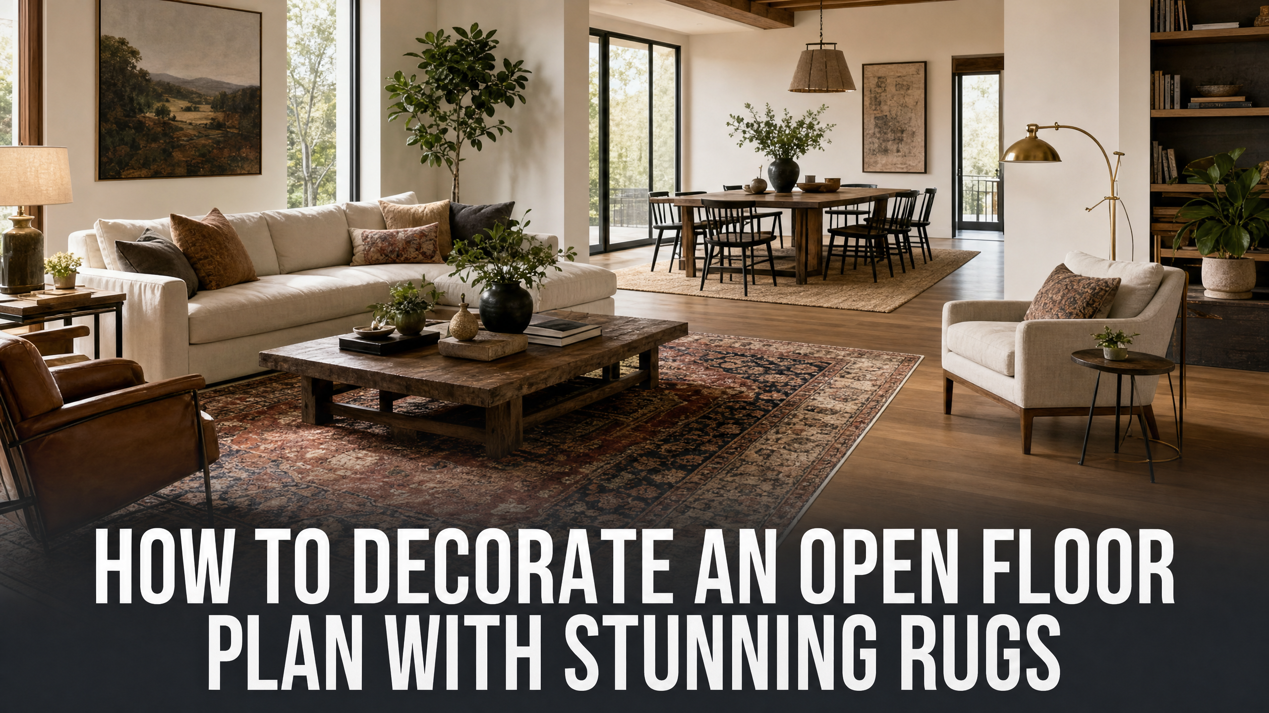 How to Decorate Open Floor Plan With Stunning Rugs