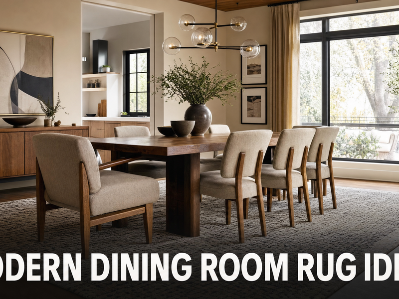 Modern Dining Room Rug Ideas: Best Styles, Shapes & Materials