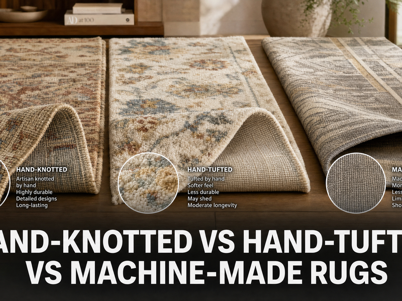 The Ultimate Guide to Hand-Knotted, Hand-Tufted, and Machine-Made Rugs