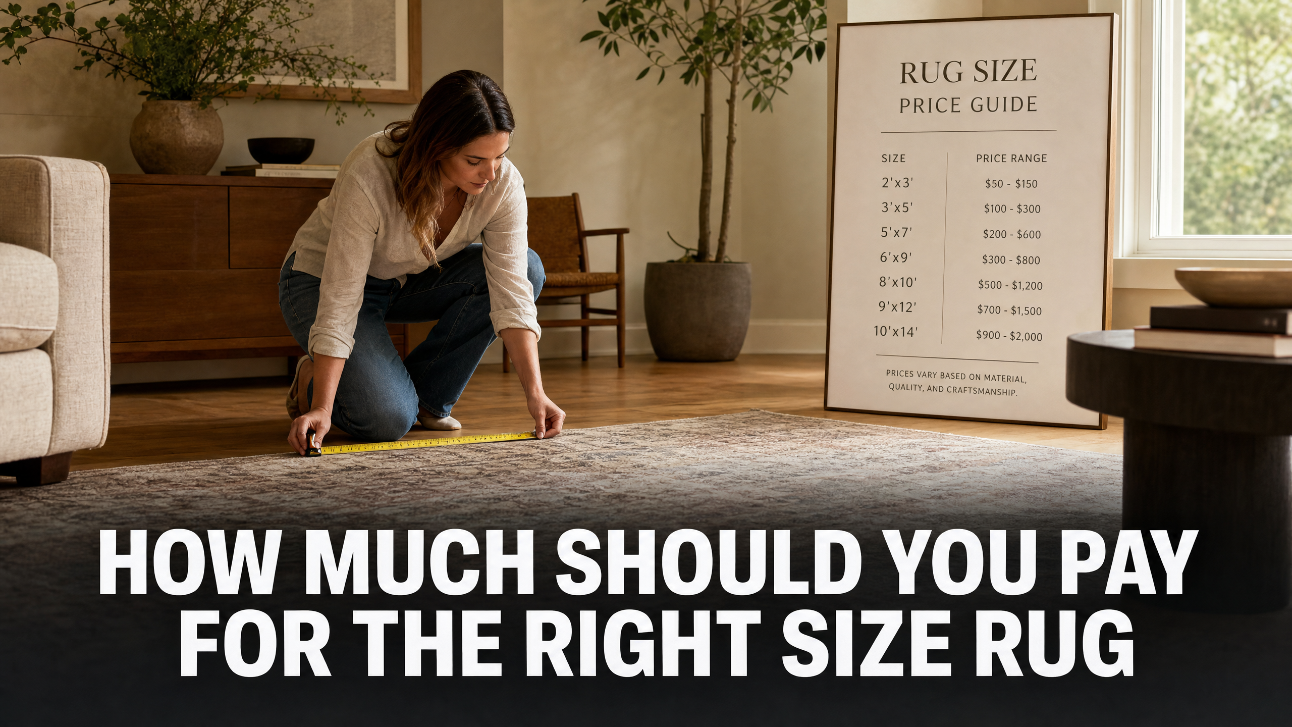 How Much You Should Pay the Right Size Rug