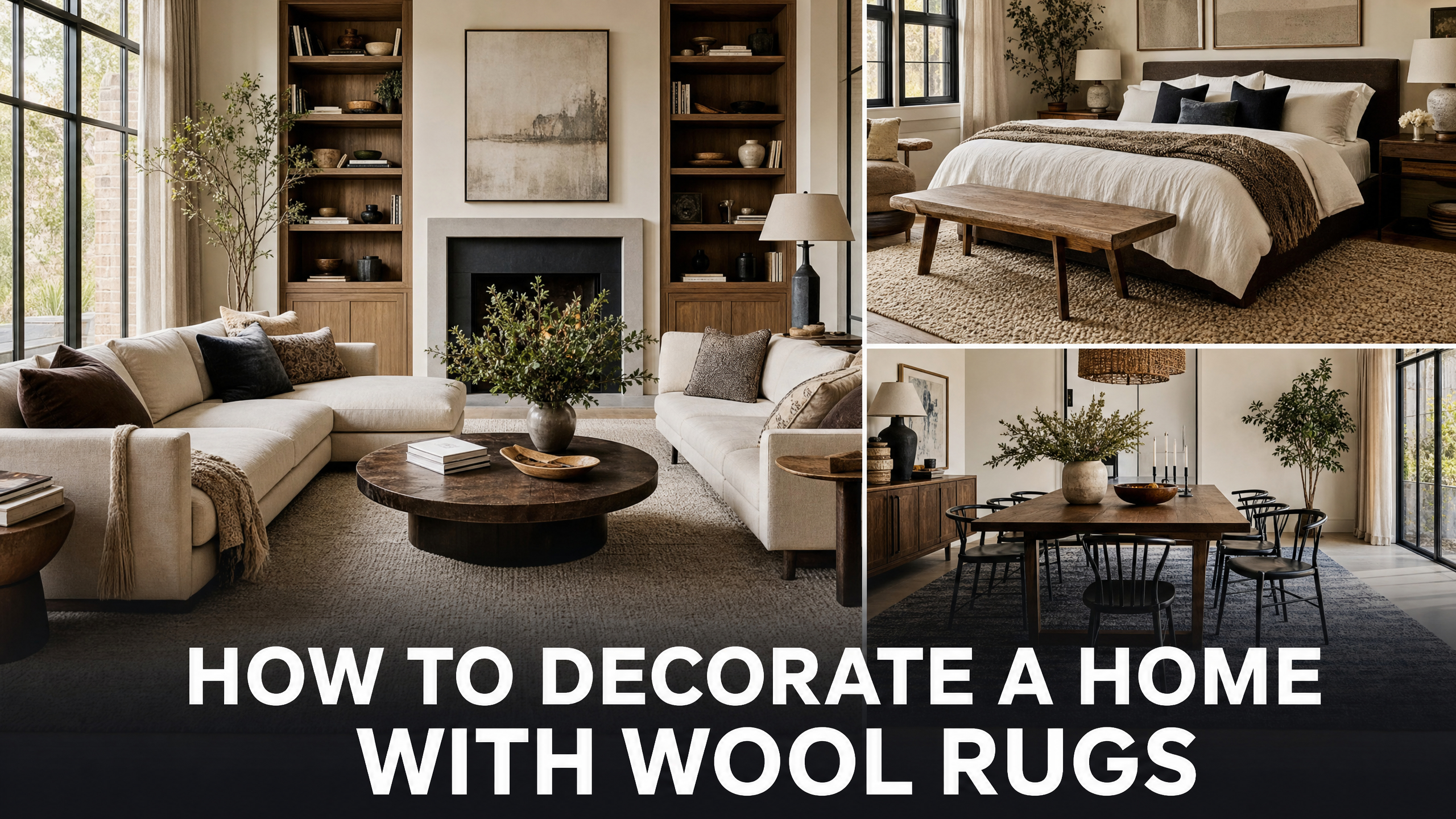 How to Decorate a Home with wool Rugs?