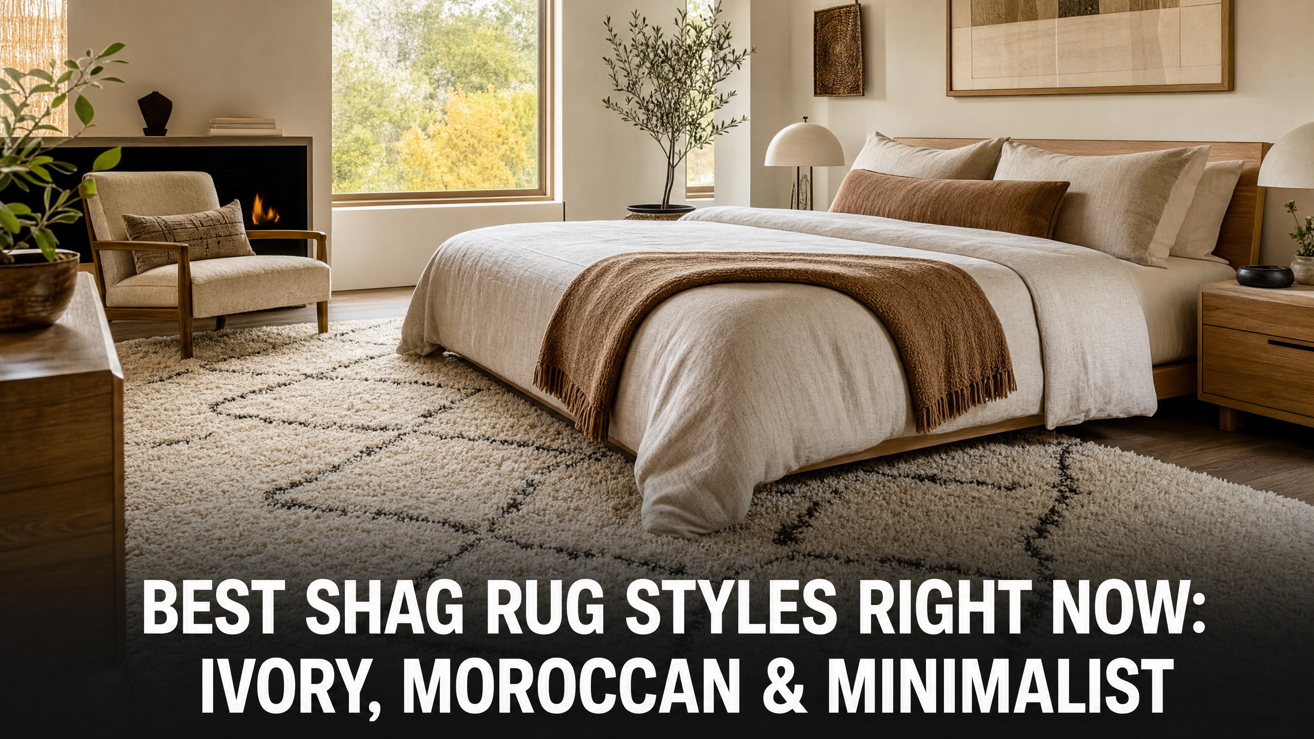 Best Shag Rug Styles Right Now: Ivory, Moroccan, and Minimalist Looks