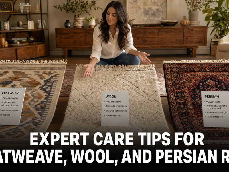 Expert Care Tips for Flatweave, Wool, and Persian Rug