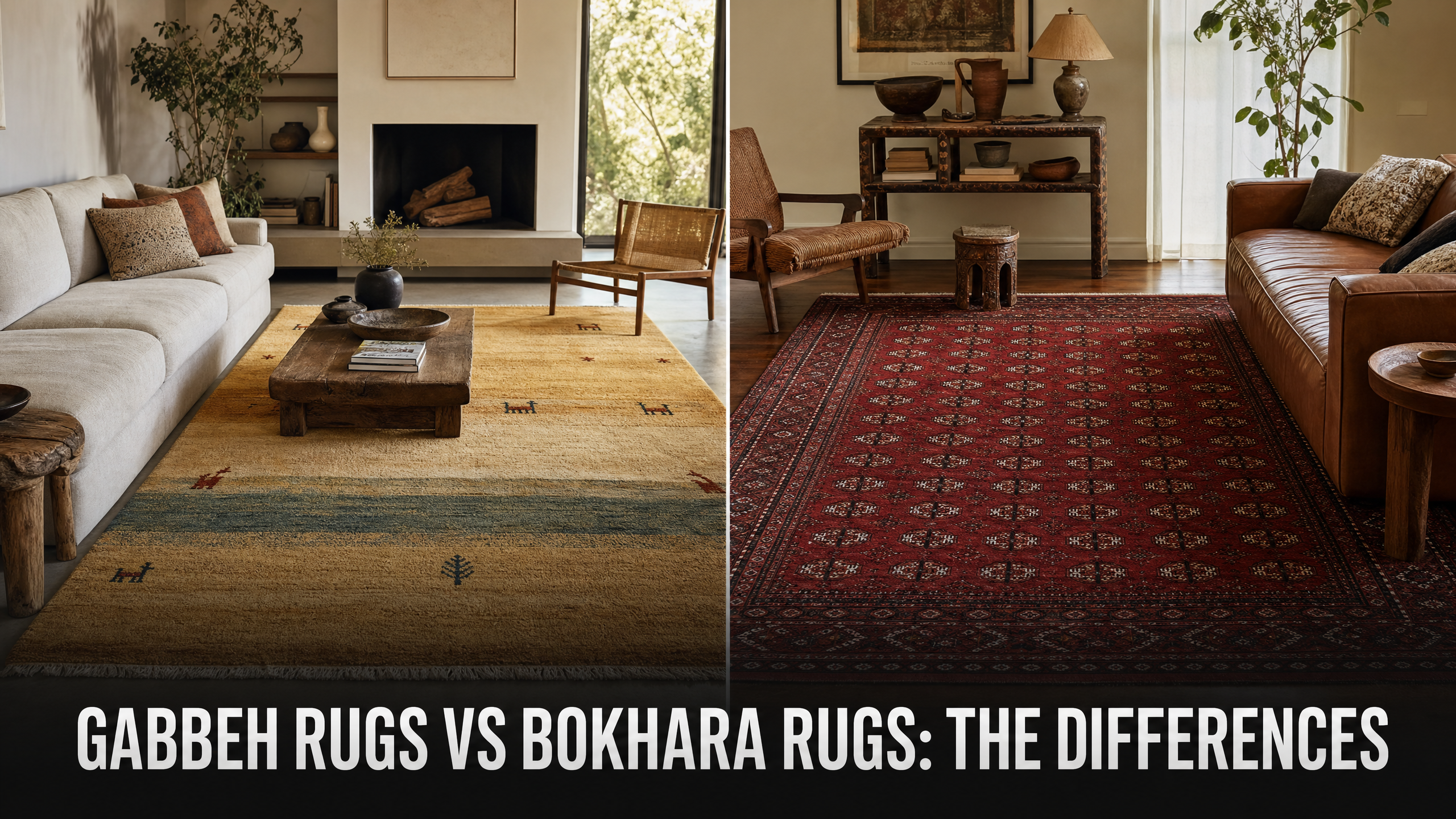 Difference Between Gabbeh Rugs vs Bokhara Rugs