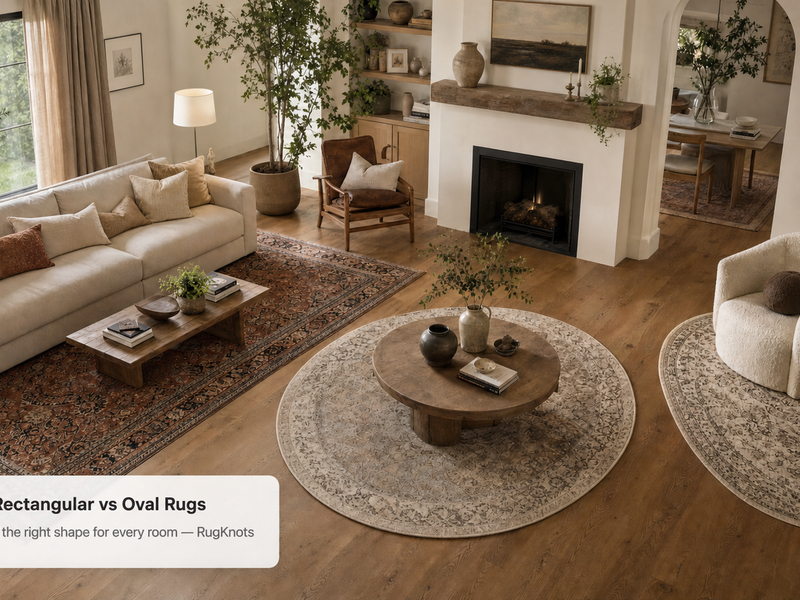 Round vs Rectangular vs Oval Rugs — RugKnots Shape Guide