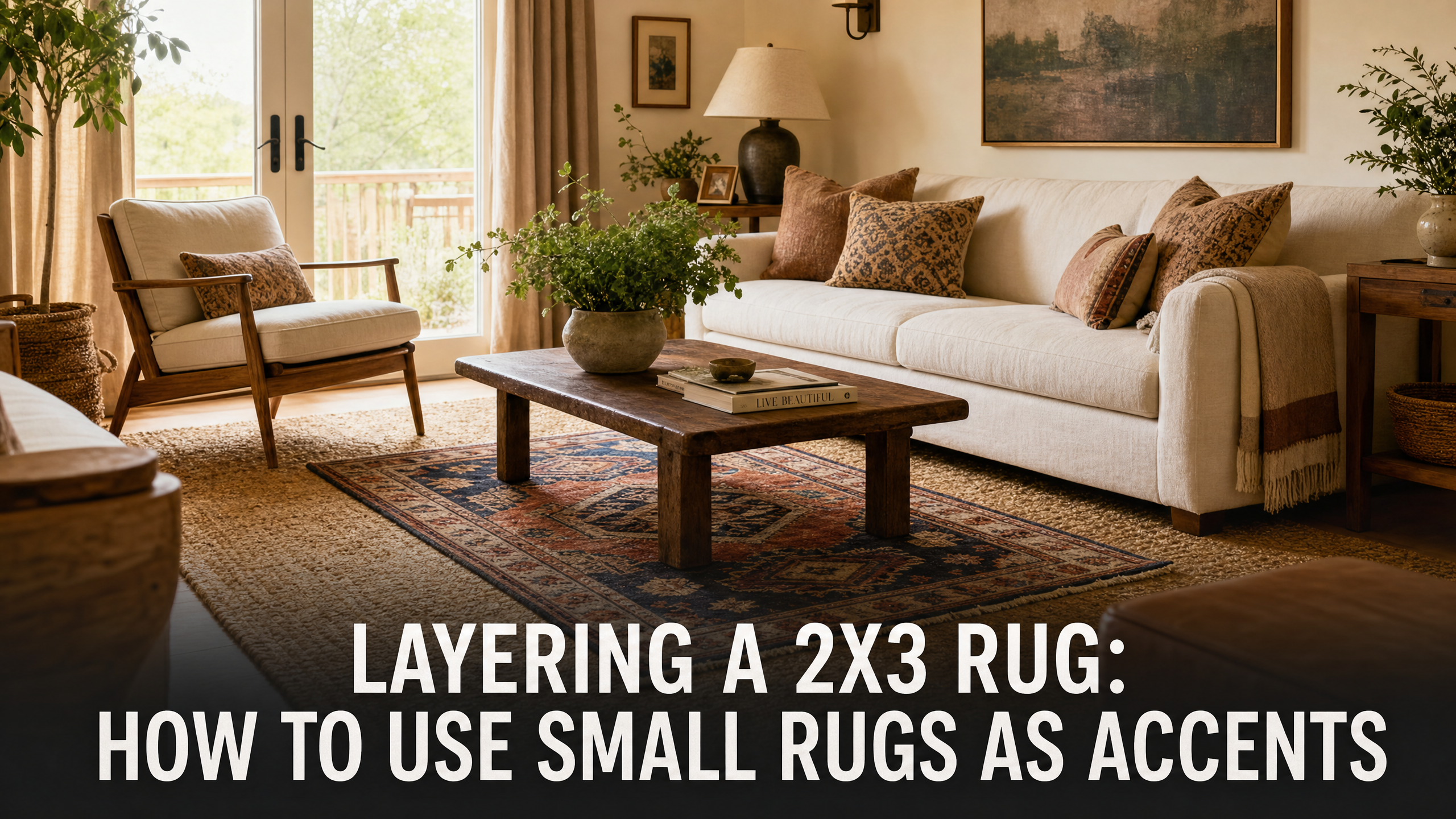 Layering a 2x3 Rug: How to Use Small Rugs as Accents Over Larger Ones