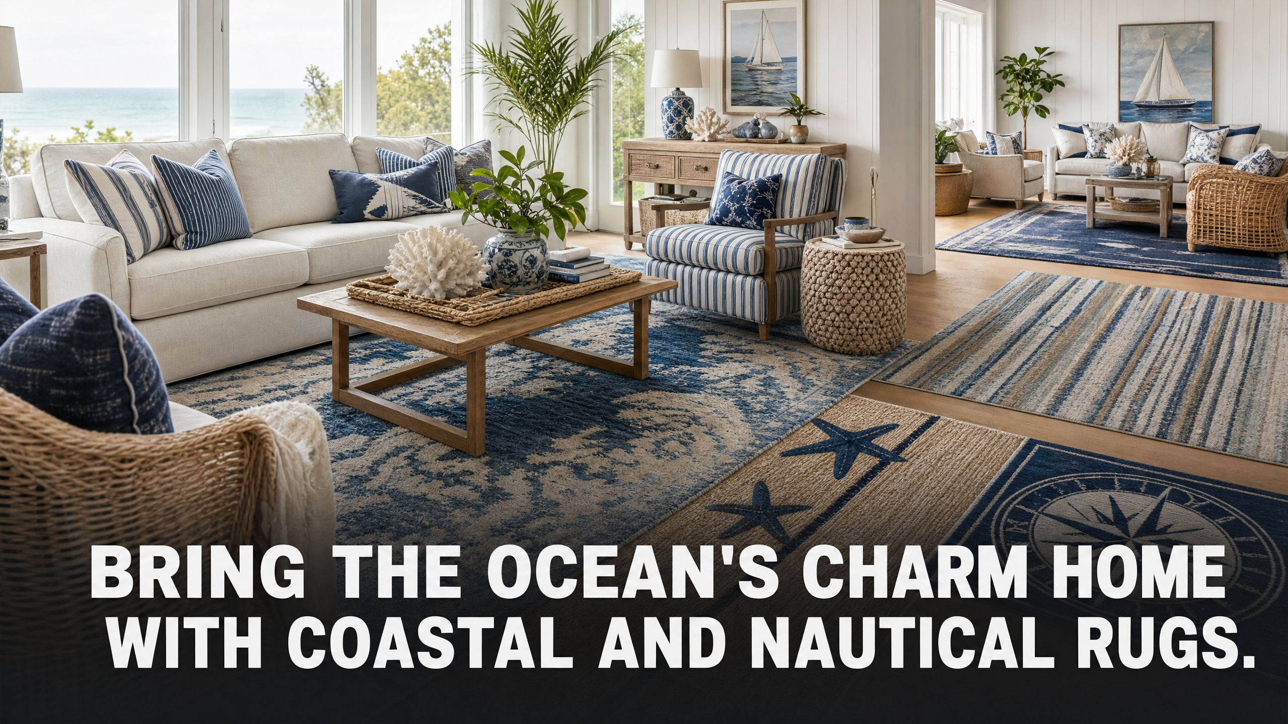 Bring the Ocean’s Charm Home with Coastal and Nautical Rugs