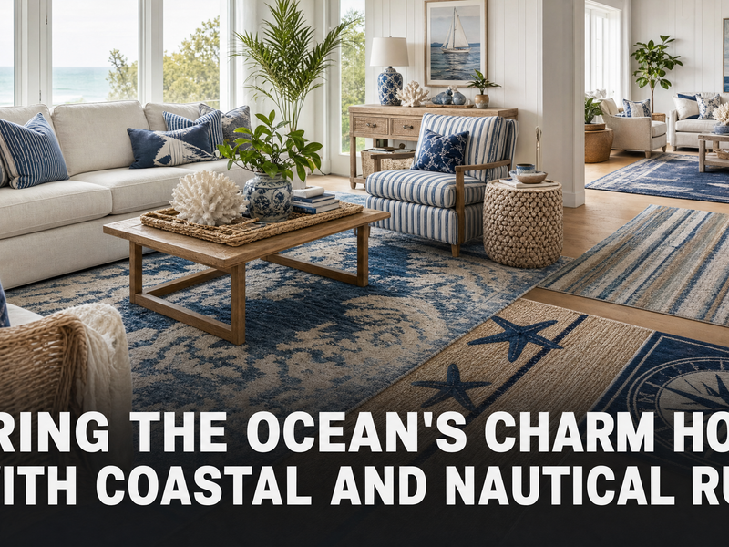 Bring the Ocean’s Charm Home with Coastal and Nautical Rugs