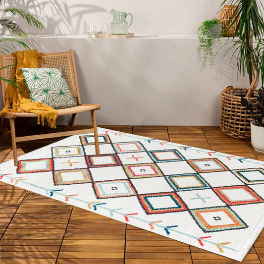 Stylish hallway with a washable custom runner rug, adding color and functionality to the space