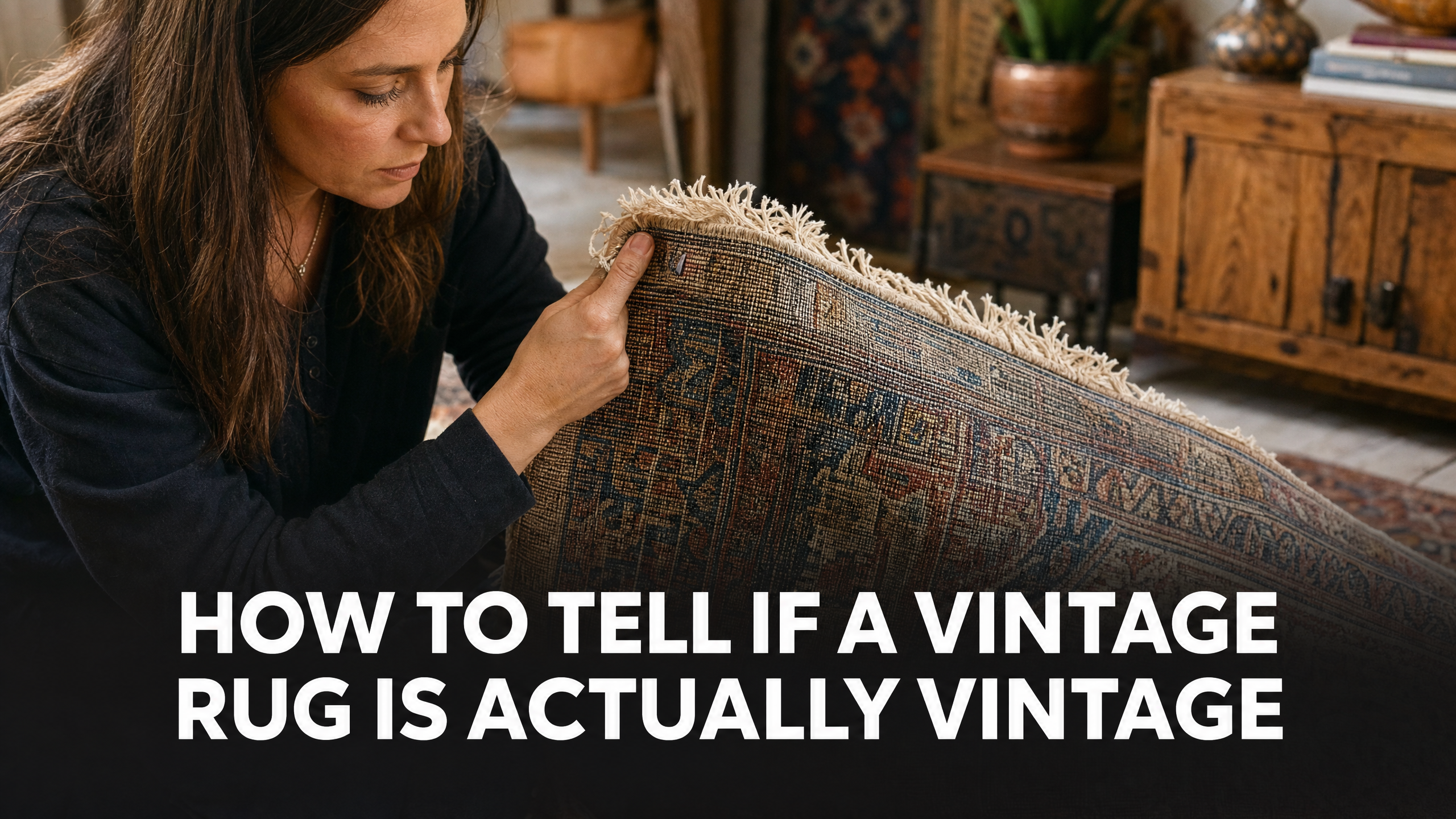 How to Tell If a Vintage Rug Is Actually Vintage