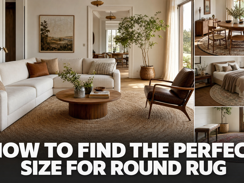 How to Find The Perfect Size for Round Rug?