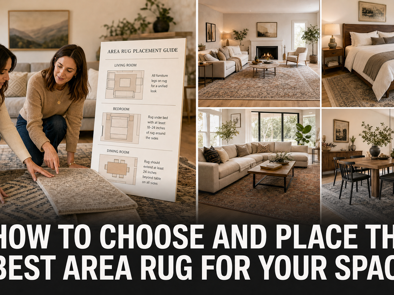 How to Choose & Place the Best Area Rug For Your Space