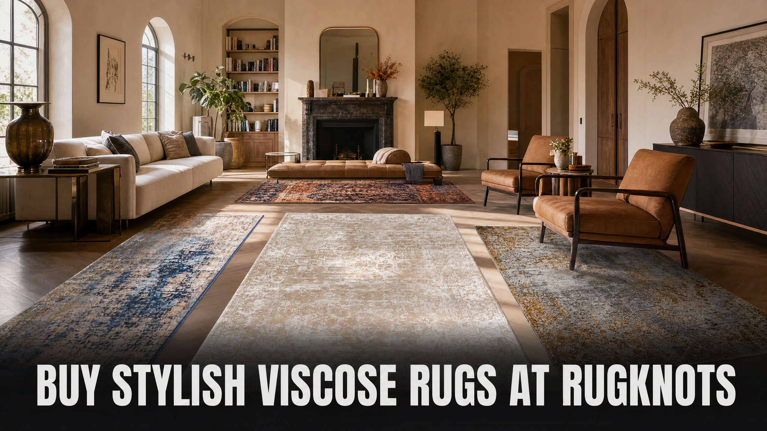 Buy Stylish Viscose Rugs At Rugknots