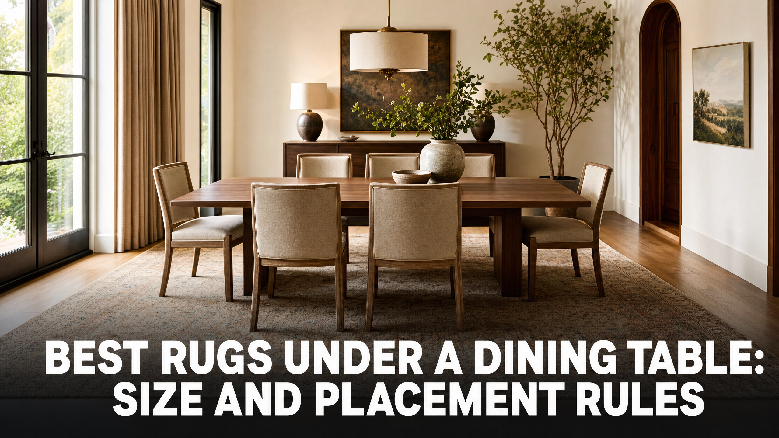 Best Rugs Under a Dining Table: Size, Material, and Placement Rules