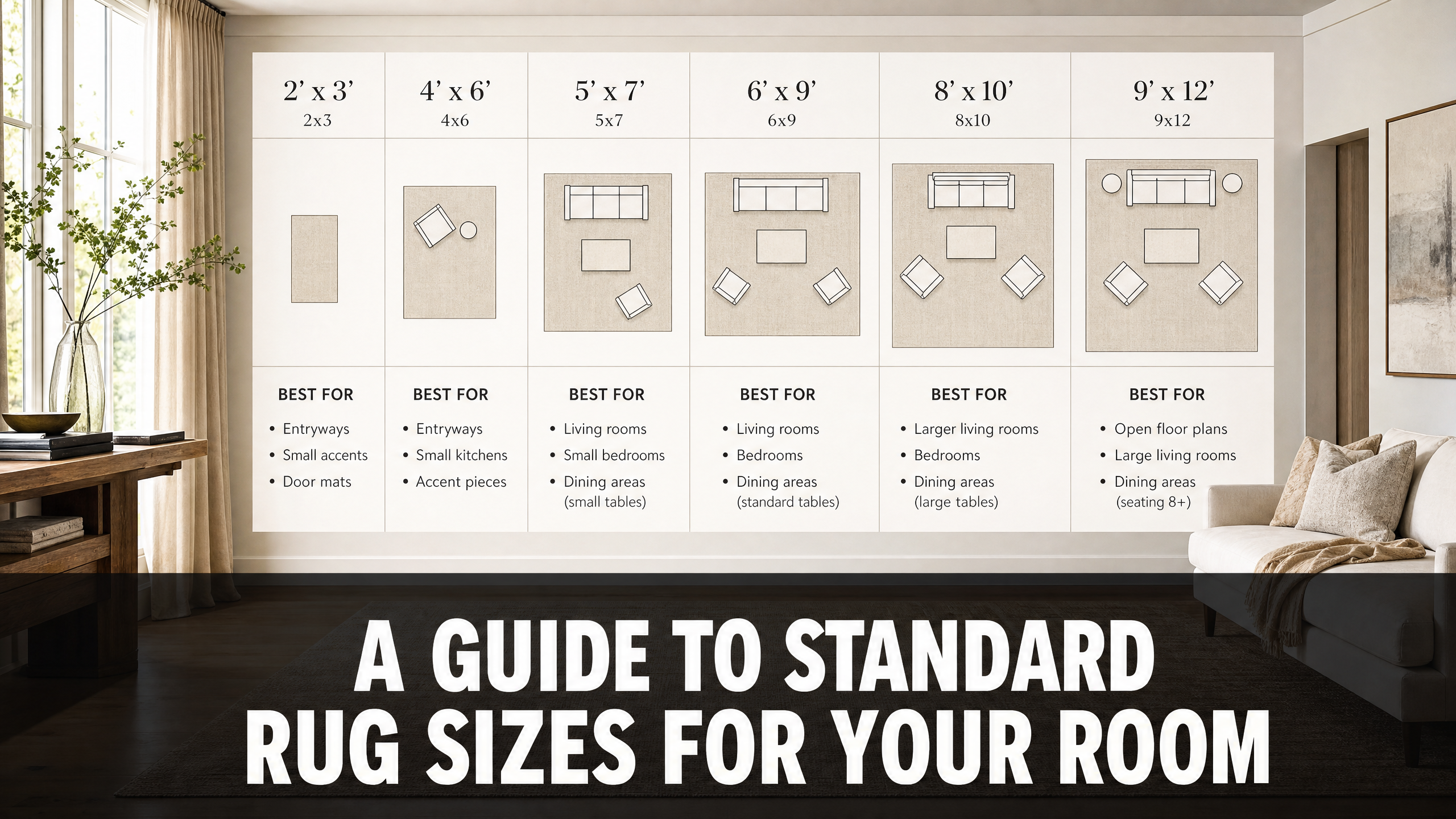 A Guide to Standard Rug Sizes for Your Room