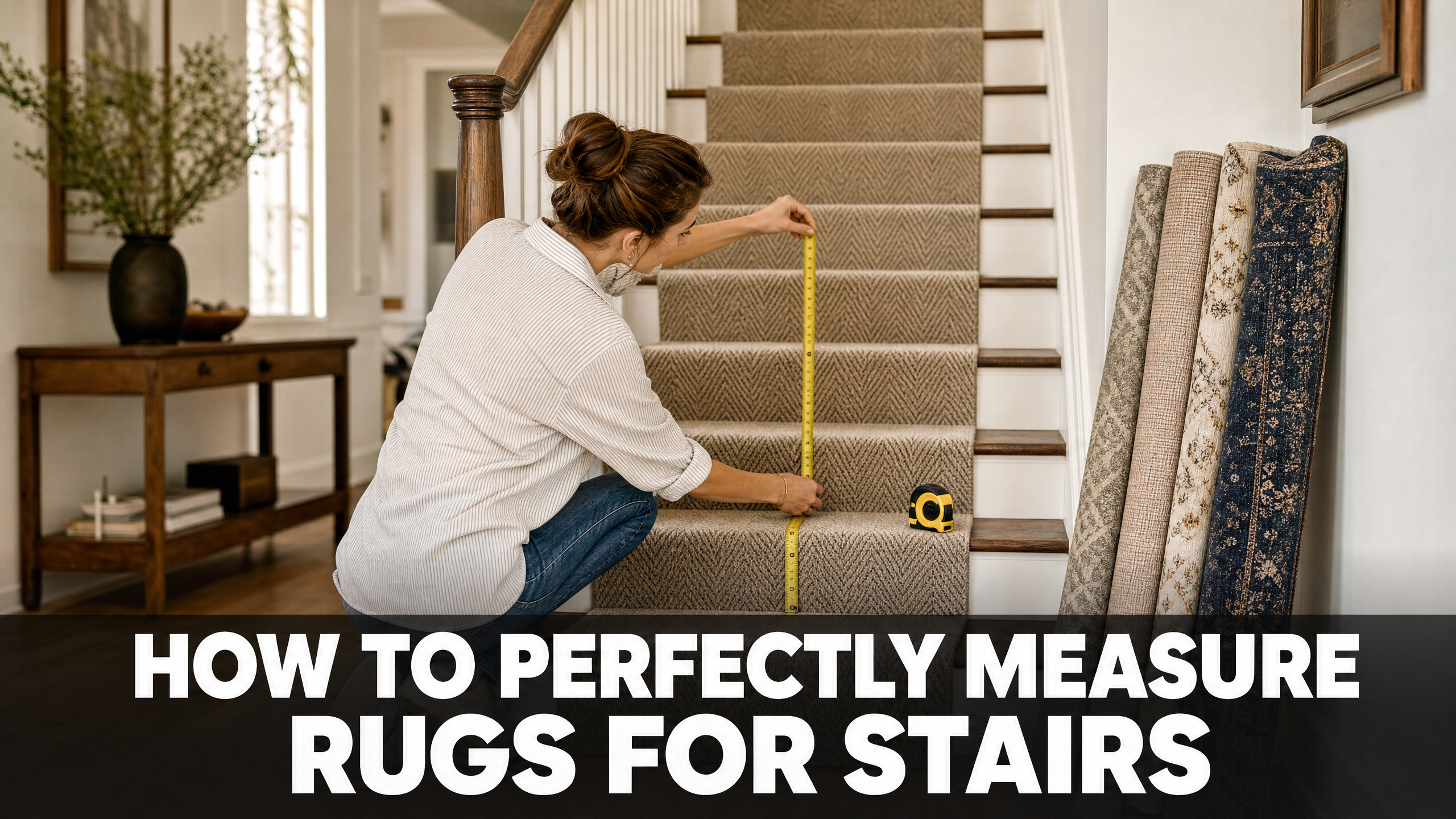 How To Perfectly Measure Rugs For Stairs