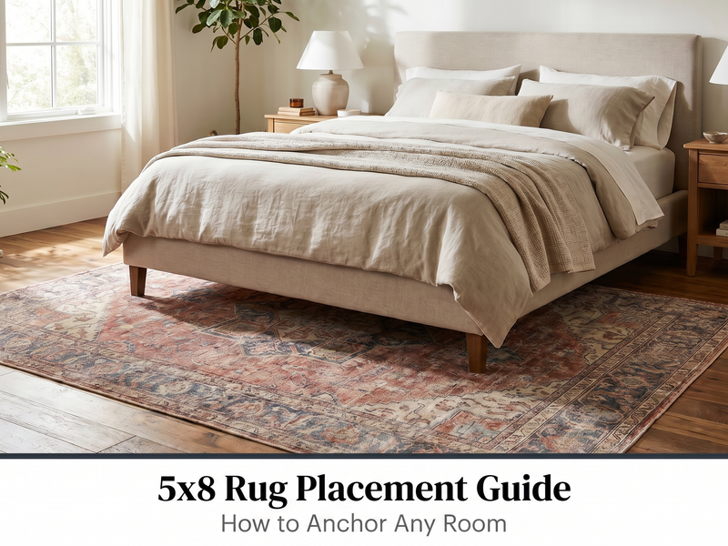 5x8 Rug Placement Guide: How to Anchor Any Room