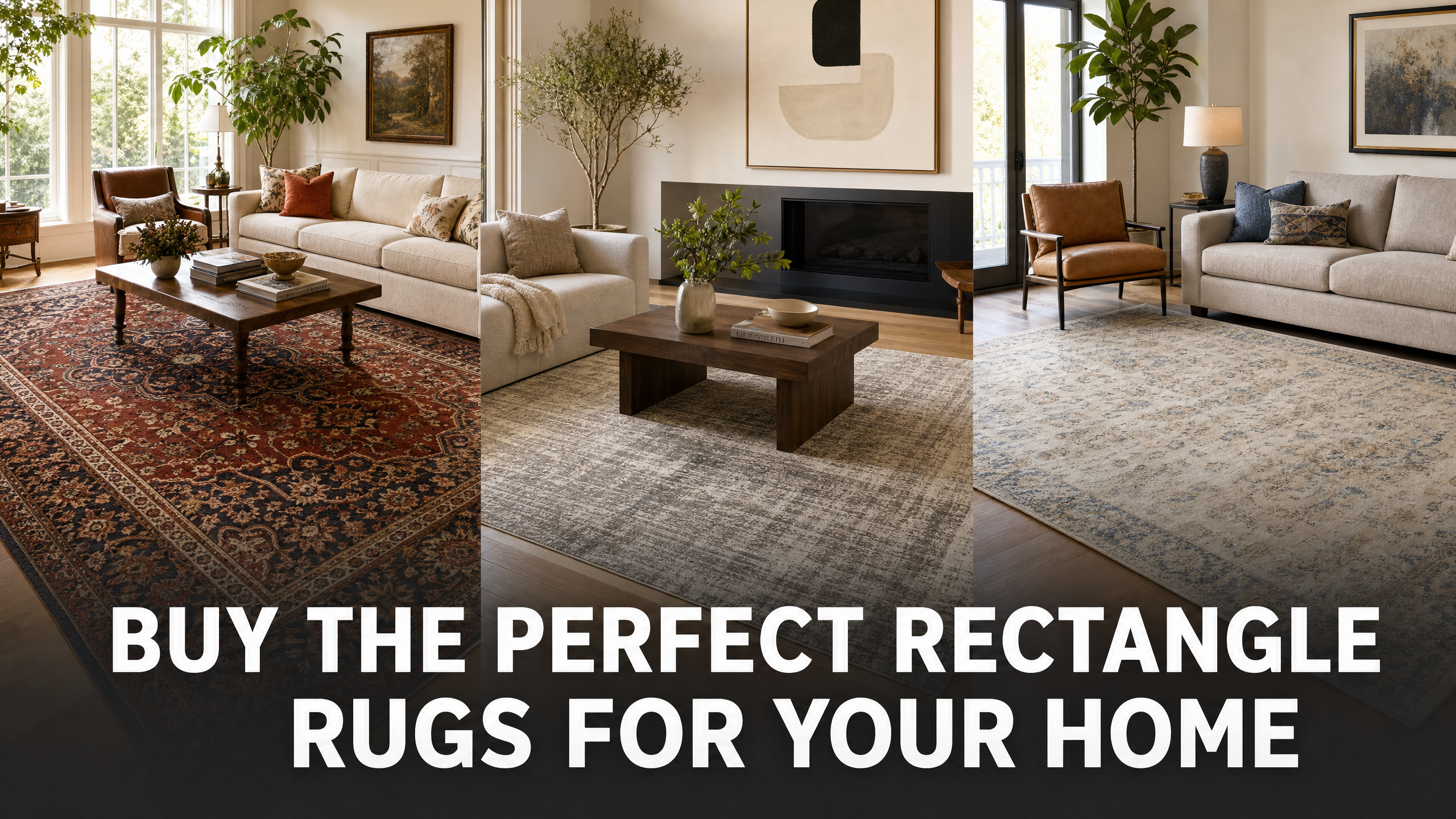 Buy the perfect Rectangle Rugs for your Home with Rugknots