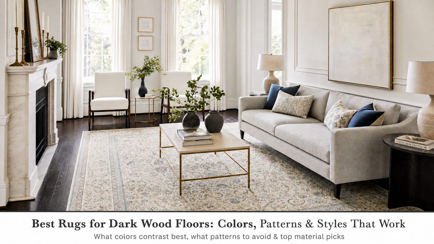 Best rugs for dark wood floors - color guide and recommendations