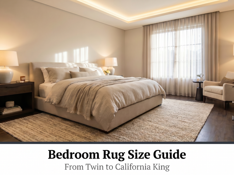 Bedroom Rug Size Guide: From Twin to California King
