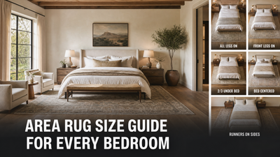 The Ultimate Area Rug Size Guide for Every Bedroom Layout
