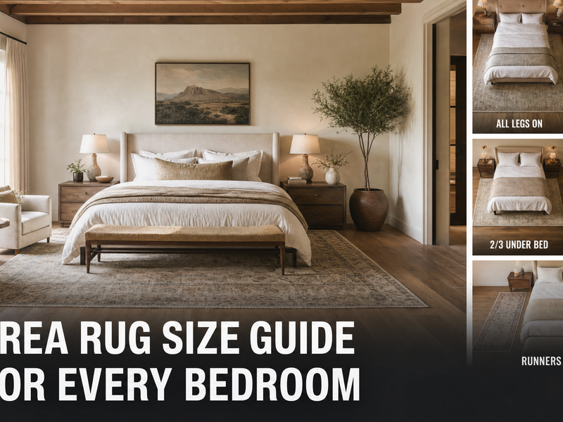 The Ultimate Area Rug Size Guide for Every Bedroom Layout