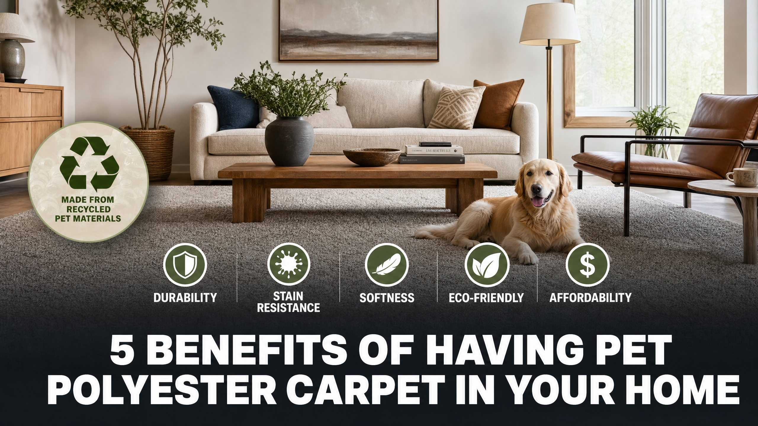 5 Benefits of Having PET Polyester Carpet in Your Home