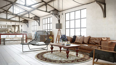 3 Ideal Shapes for Dining Room Area Rugs: Round, Oval & Circle
