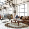 3 Ideal Shapes for Dining Room Area Rugs: Round, Oval & Circle