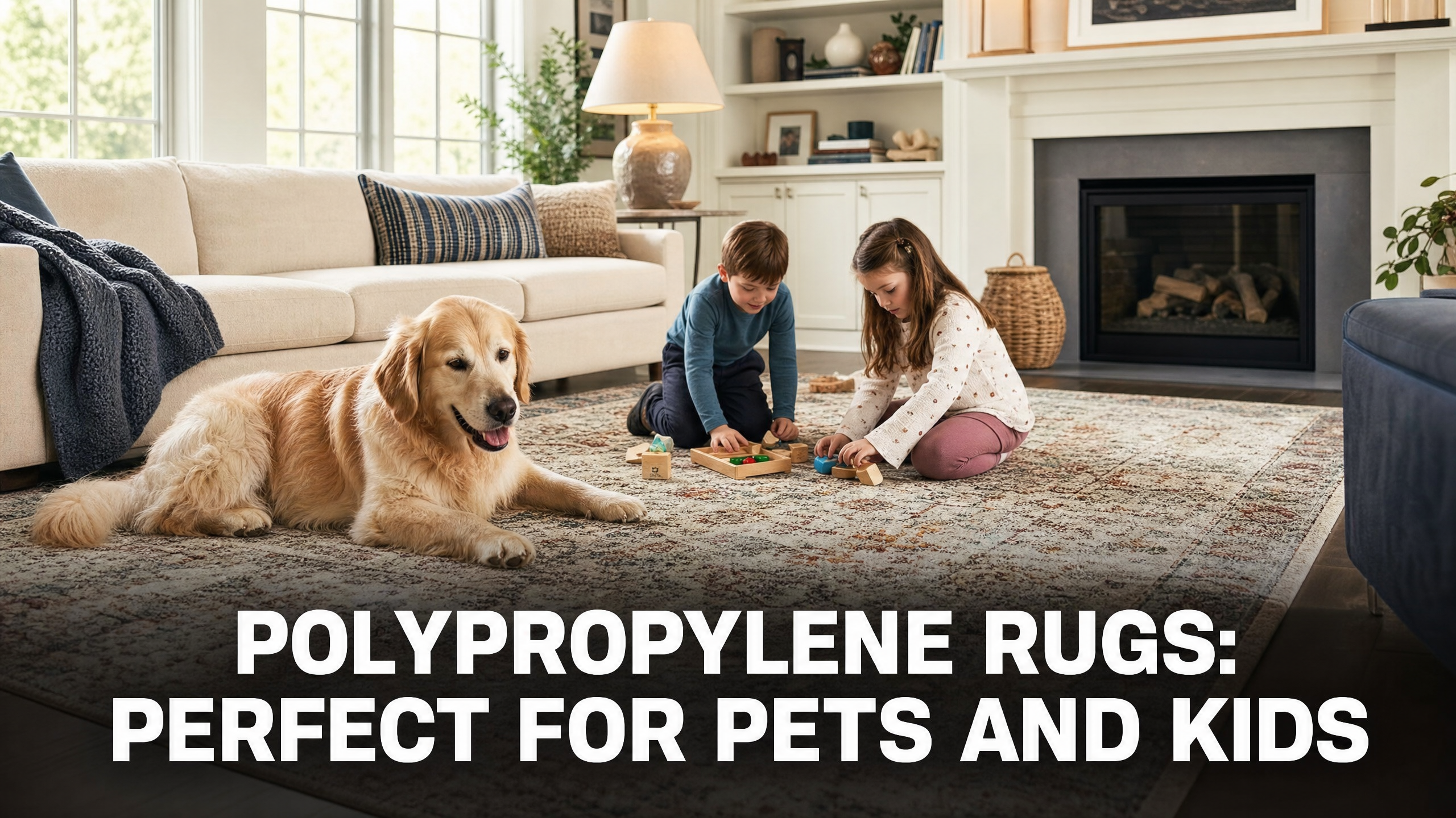 Why Polypropylene Rugs Are Perfect for Homes with Pets and Kids