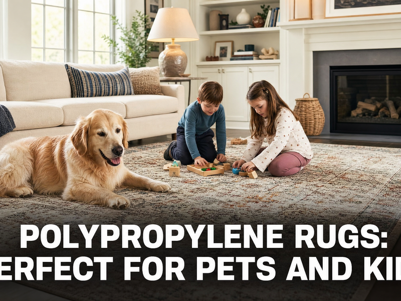 Why Polypropylene Rugs Are Perfect for Homes with Pets and Kids