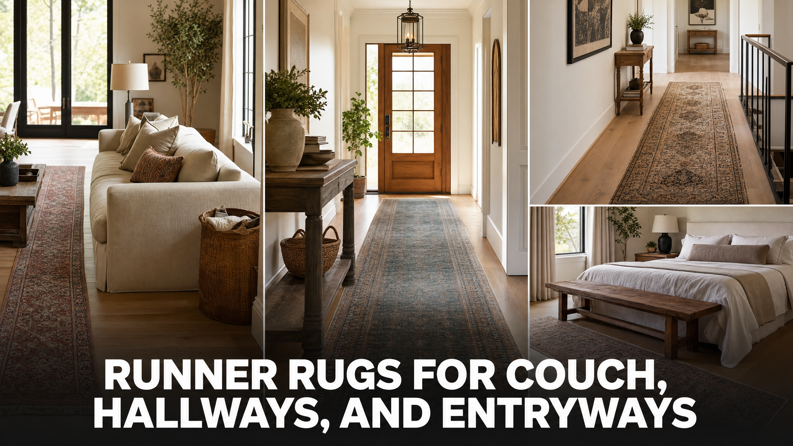 Put a Runner in Front Of Couch, Hallways, Entryways, or Bedroom