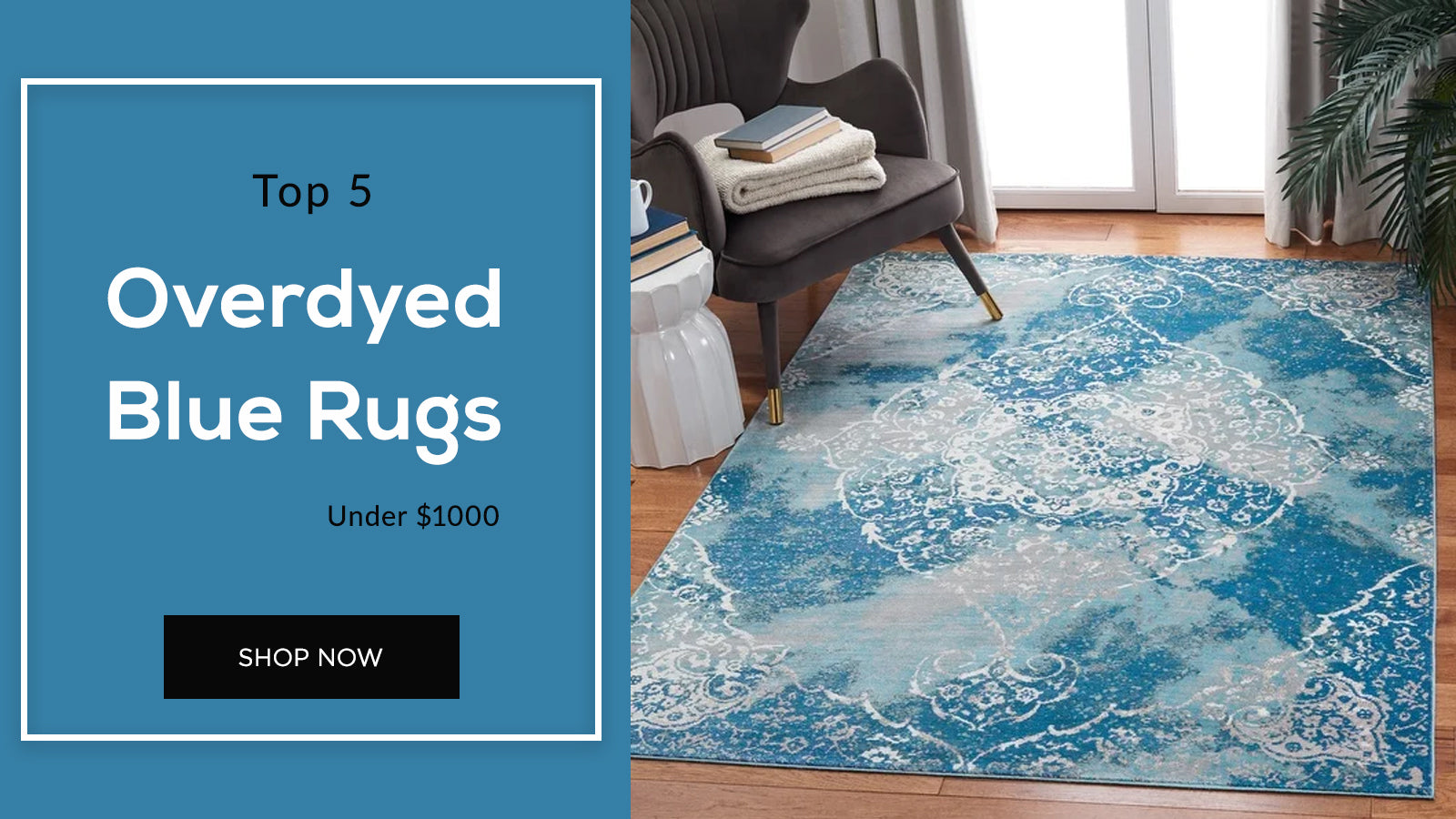 Top 5 best Overdyed Blue Rugs Under 1000 RugKnots