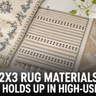 2x3 Rug Materials: What Holds Up in the Spots Where You Need One