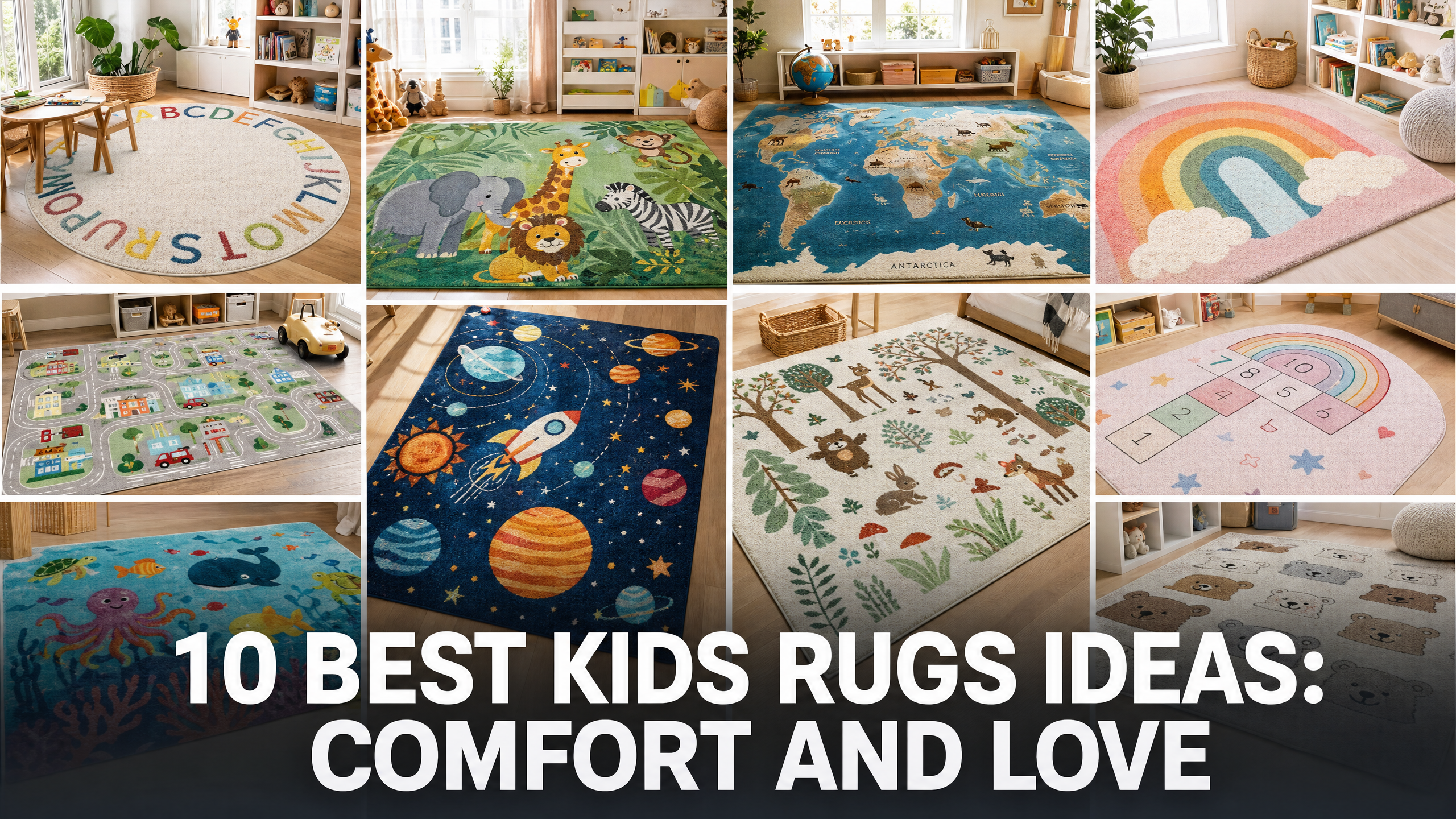 10 Best Kids Rugs Ideas - They Feel Comfort and Love