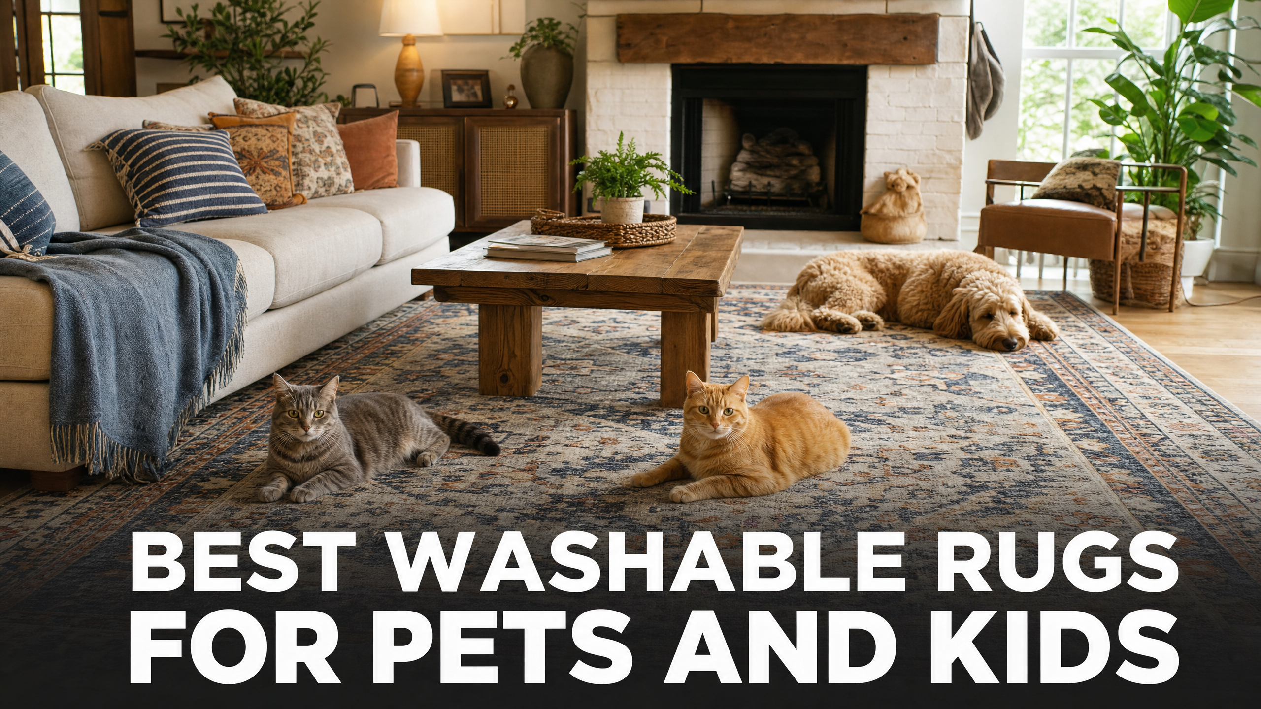 Best Washable Rugs for Pets and Kids