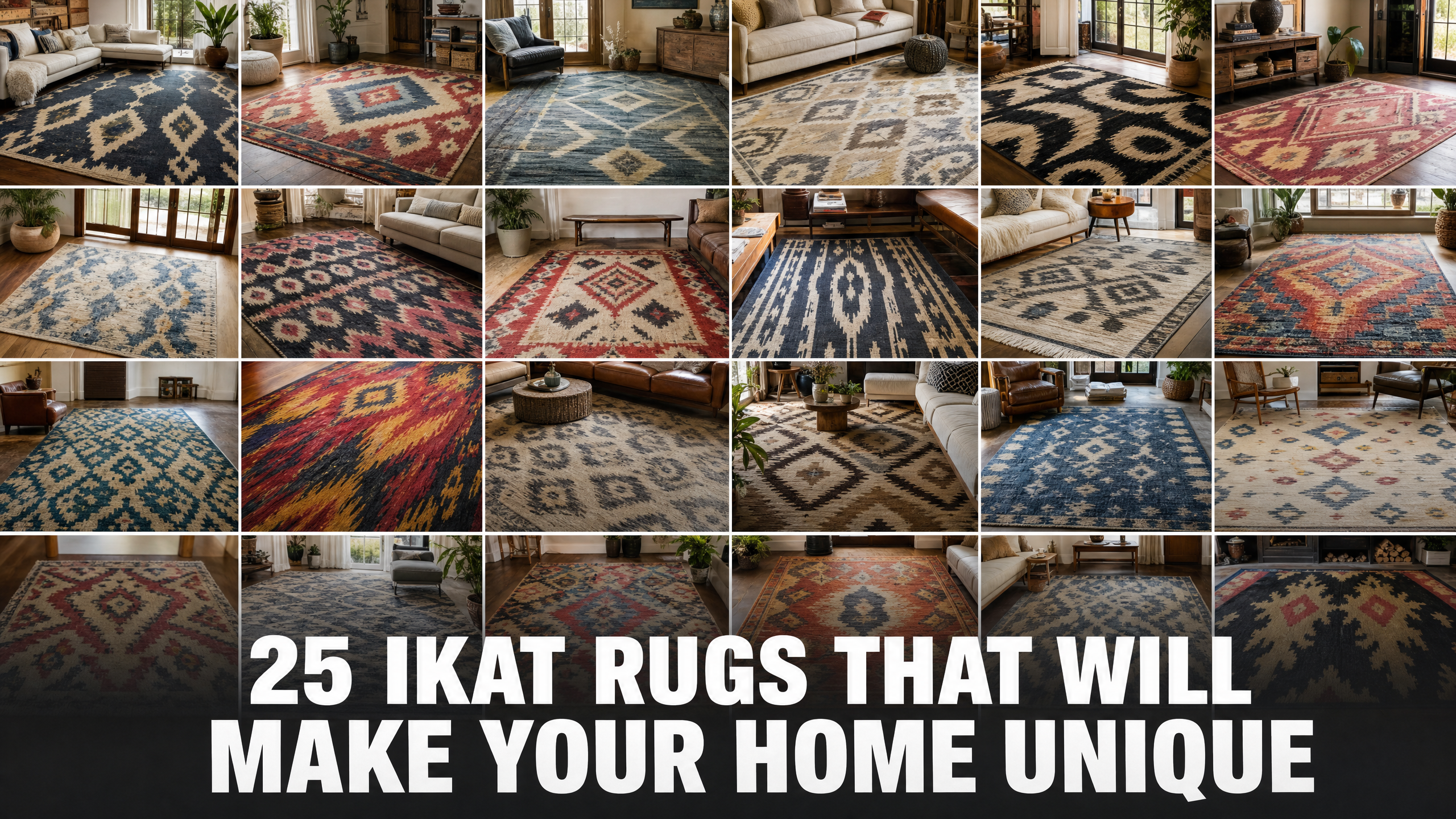 25 Ikat Rugs That Will Make Your Home Unique