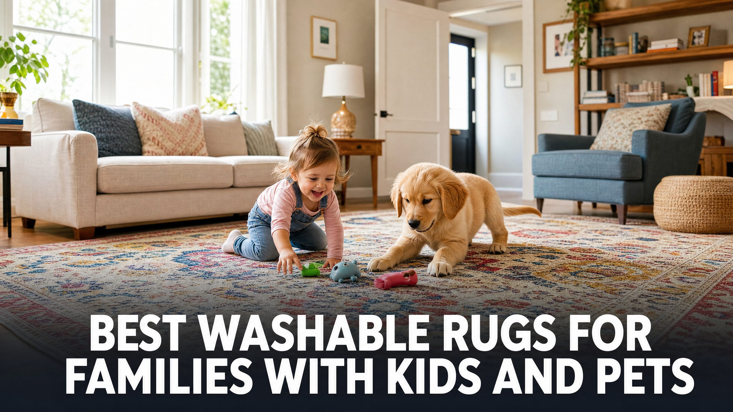 Best Washable Rugs for Families with Kids and Pets