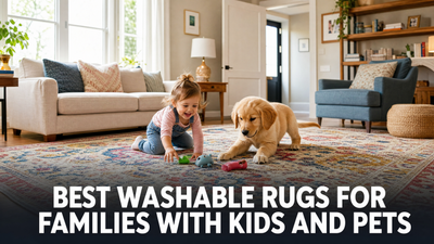 Best Washable Rugs for Families with Kids and Pets